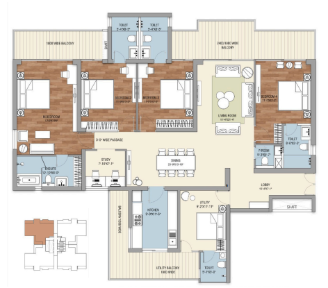 4 BHK Apartment