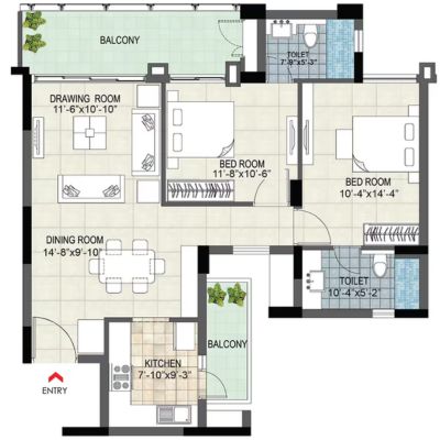 2 BHK Apartment