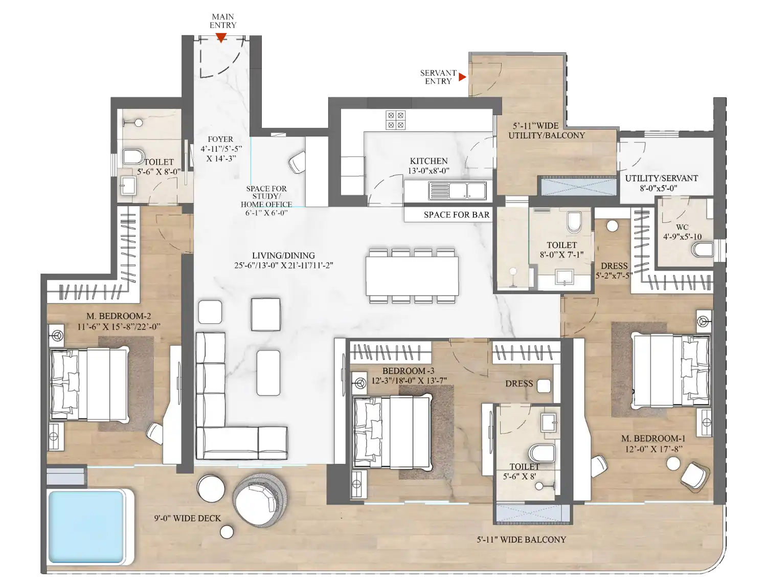 4 BHK Apartment