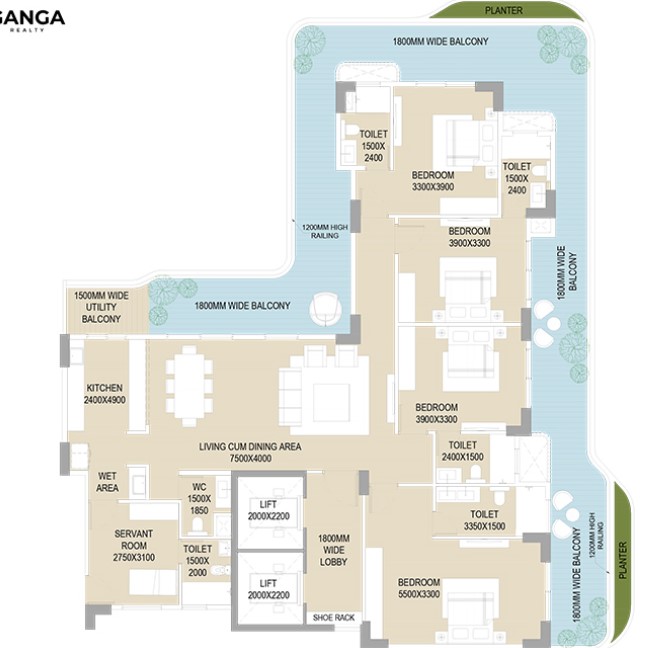 4 BHK Apartment