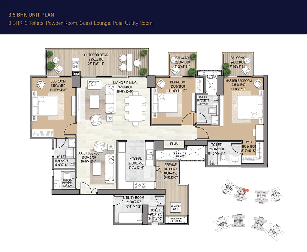 3.5 BHK Apartment