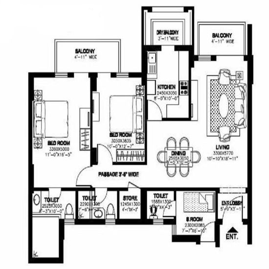 2 BHK Apartment