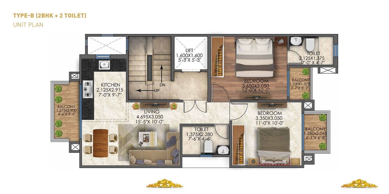 2 BHK Apartment