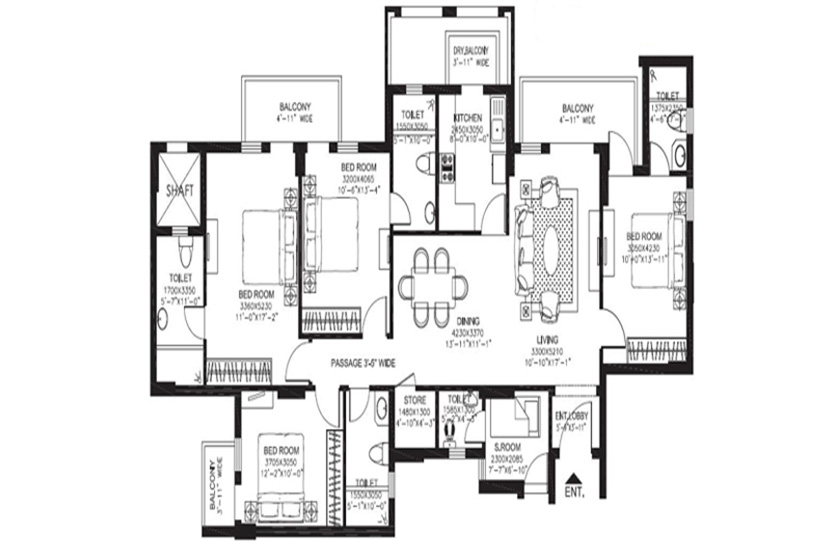 4 BHK Apartment
