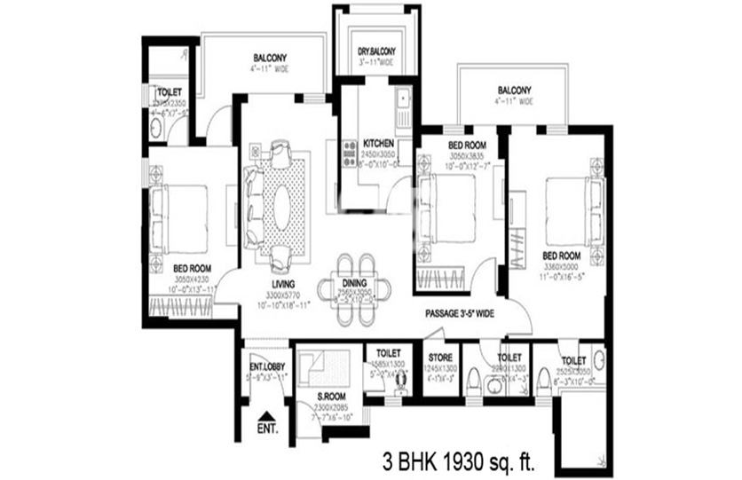 3 BHK Apartment