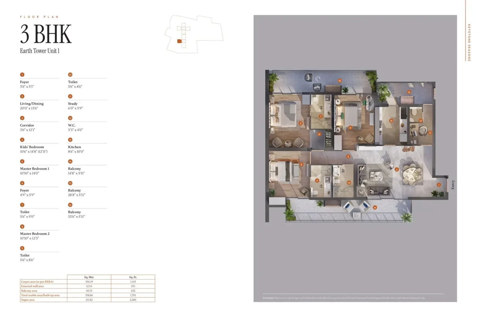 3 BHK Apartment